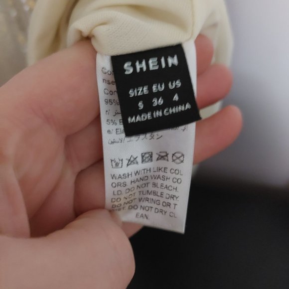 White sequin Shein size small dress - Picture 4 of 6